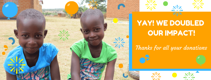Yay! We doubled our impact - thank you for all the donations!
